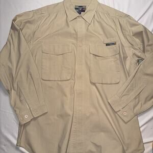 Ex Officio Shirt Mens XLarge Gray Adventure Travel Long Sleeve Button Up Outdoor